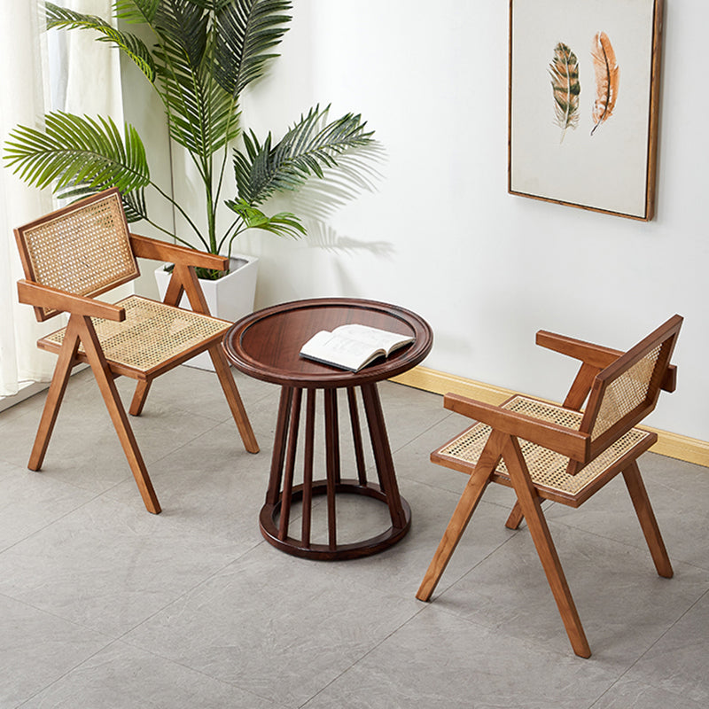 Wood 20" L x 20" W x 31.8" H Armless Solid Wood Frame Chair for Living Room Clearhalo 'Accent Chairs' 'accent_chairs' 'Chairs & Seating' 'furn' 'furn_accent_chairs' 'Furniture' 'Living Room Furniture' 5313802