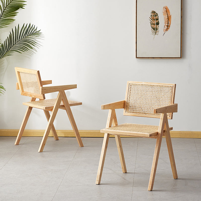 Wood 20" L x 20" W x 31.8" H Armless Solid Wood Frame Chair for Living Room Clearhalo 'Accent Chairs' 'accent_chairs' 'Chairs & Seating' 'furn' 'furn_accent_chairs' 'Furniture' 'Living Room Furniture' 5313813