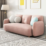 Velvet y sofá sofá de sofá de cuero de faux almohada de almohada cosida