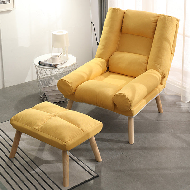 29,52 "Breitstuhlbaumwollmischungsstuhl mit grundlegenden vier Beinen und Kissen Rücken