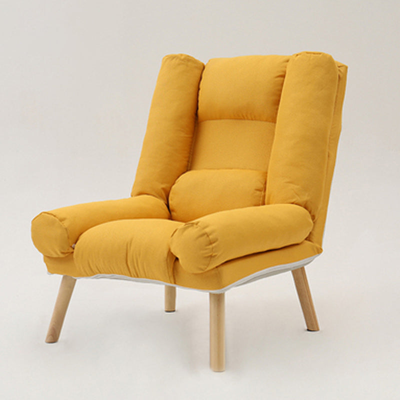 29,52 "Breitstuhlbaumwollmischungsstuhl mit grundlegenden vier Beinen und Kissen Rücken