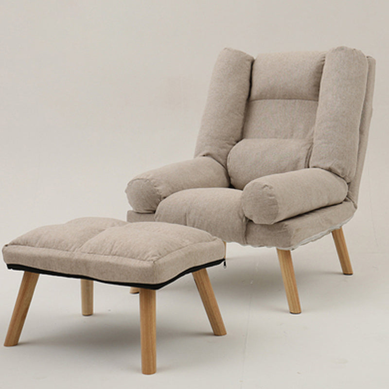 29,52 "Breitstuhlbaumwollmischungsstuhl mit grundlegenden vier Beinen und Kissen Rücken