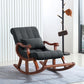 Cotton Blend/Fabric Lounge Chair with Sled Base Pillow Back Armchair