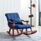 Cotton Blend/Fabric Lounge Chair with Sled Base Pillow Back Armchair
