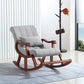 Cotton Blend/Fabric Lounge Chair with Sled Base Pillow Back Armchair