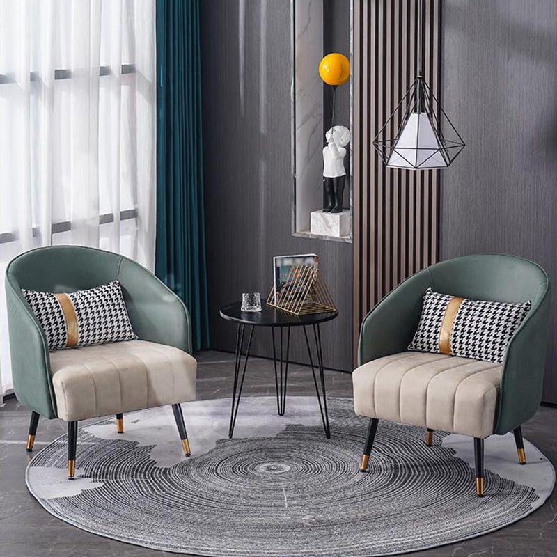 Faux Leather Chair 25.59" L x 25.59" W x 31.10" H Arms Included Chair Clearhalo 'Accent Chairs' 'accent_chairs' 'Chairs & Seating' 'furn' 'furn_accent_chairs' 'Furniture' 'Living Room Furniture' 5313943