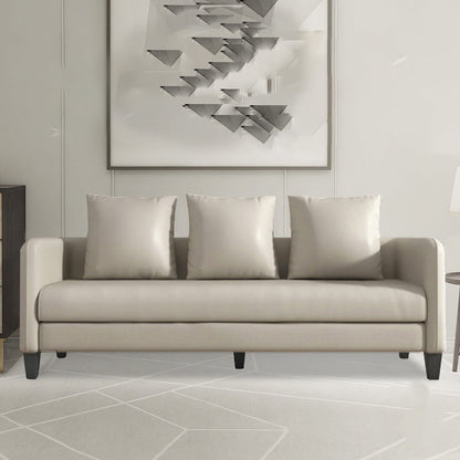 Scandinave à 3 places Faux Coup de canapé canapé arrière avec smoking bras