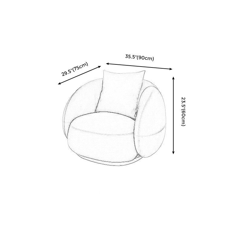 Canapé arrière serré scandinave avec bras de smoking pour l'appartement et le salon