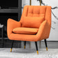 Modern 30.7" Wide Barrel Accent Chair with Basic Four Legs for Bedroom and Living Room