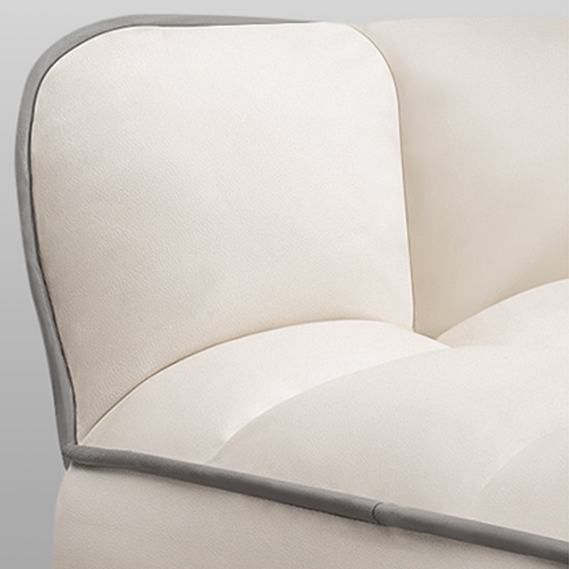 PU Leather Arm Chair 30.70" L x 20.86" W x 39.37" H Biscuit Back Accent Armchair Clearhalo 'Accent Chairs' 'accent_chairs' 'Chairs & Seating' 'furn' 'furn_accent_chairs' 'Furniture' 'Living Room Furniture' 5314098