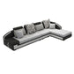 Light Gray Contemporary Sectional with Removable Cushions for Living Room