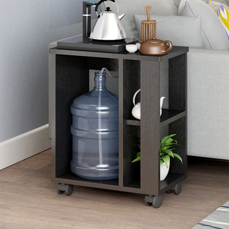 Transitional Rectangular End Table Removable Sofa Side Table with Storage