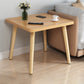 Scandinavo da 16,5 pollici in legno alto tavolo quadrata 4 gambe tavolino