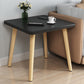 Scandinavo da 16,5 pollici in legno alto tavolo quadrata 4 gambe tavolino