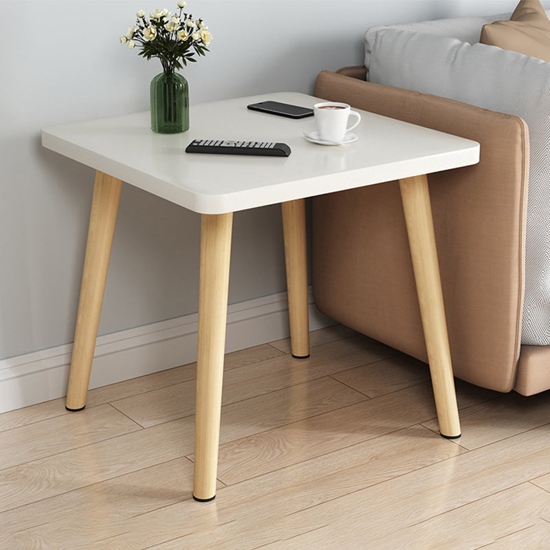 Scandinavo da 16,5 pollici in legno alto tavolo quadrata 4 gambe tavolino