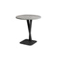 Style Black Metal Metal Base Grey / Noir / Blanc Slate Top Round Table Round