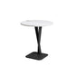 Style Black Metal Metal Base Grey / Noir / Blanc Slate Top Round Table Round