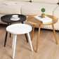 Contemporary 3 Legs Coffee Table Metal Tray Top Cocktail Table