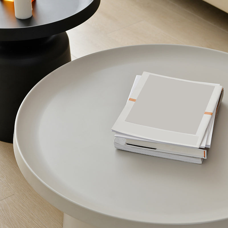 部屋用の黒/白い台座のコーヒーテーブルモダンな大理石のカクテルテーブル