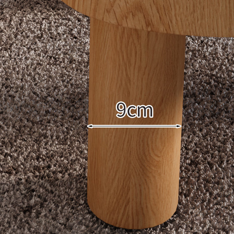 Table basse contemporaine à 3 jambes en bois table de cocktail en forme de nuage en bois