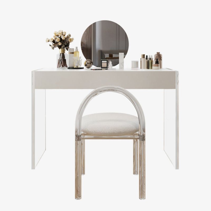 Vanity da 29,5 "in altezza in ardesia bianca/ top in legno con cassetto per la camera da letto