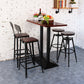 Dining Room Industrial Style Wood Barstool Iron 4 Legs Bar Stool with Pedal Clearhalo 'Bar Furniture' 'Bar Stools' 'bar_stools' 'furn' 'furn_bar_stools' 'Furniture' 'Kitchen & Dining Furniture' 5319834