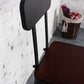 Dining Room Industrial Style Wood Barstool Iron 4 Legs Bar Stool with Pedal Clearhalo 'Bar Furniture' 'Bar Stools' 'bar_stools' 'furn' 'furn_bar_stools' 'Furniture' 'Kitchen & Dining Furniture' 5319842