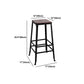Dining Room Industrial Style Wood Barstool Iron 4 Legs Bar Stool with Pedal Clearhalo 'Bar Furniture' 'Bar Stools' 'bar_stools' 'furn' 'furn_bar_stools' 'Furniture' 'Kitchen & Dining Furniture' 5319847