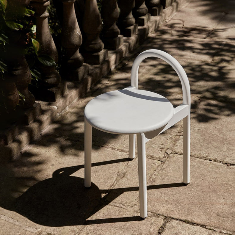 Moderno top in legno circolare da bar in metallo a 4 gambe sgabello per soggiorno