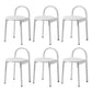 Modern Circular Wood Top Barstool Metal 4 Legs Bar Stool voor woonkamer