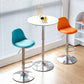 Living Room Nordic Liftable Barstool Leather Bar Stool with Silver Base Clearhalo 'Bar Furniture' 'Bar Stools' 'bar_stools' 'furn' 'furn_bar_stools' 'Furniture' 'Kitchen & Dining Furniture' 5319952