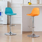 Living Room Nordic Liftable Barstool Leather Bar Stool with Silver Base Clearhalo 'Bar Furniture' 'Bar Stools' 'bar_stools' 'furn' 'furn_bar_stools' 'Furniture' 'Kitchen & Dining Furniture' 5319957