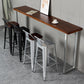Industriële houttop Barstool Iron 4 Legs Bar Stool voor coffeeshop
