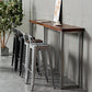 Industriële houttop Barstool Iron 4 Legs Bar Stool voor coffeeshop