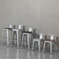 Industriële houttop Barstool Iron 4 Legs Bar Stool voor coffeeshop