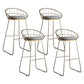 Café tabouret de bar circulaire de bar à tabouret de bar moderne avec base d'or