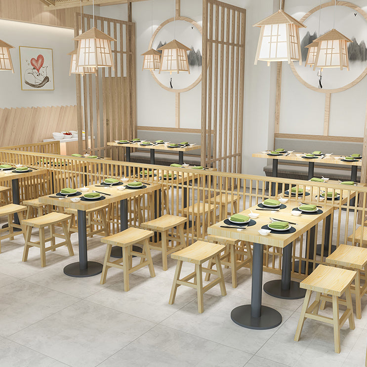 Coffee Shop Simple Wood Barstool Indoor Wood 4 Legs Bar Stool with Pedal Clearhalo 'Bar Furniture' 'Bar Stools' 'bar_stools' 'furn' 'furn_bar_stools' 'Furniture' 'Kitchen & Dining Furniture' 5320081