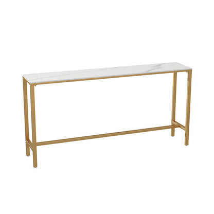 1/2/4 Piece Glam Matte Finish Pub Dining Set Sintered Stone Bar Table Set White 87"L x 16"W Clearhalo 'Bar Furniture' 'furn' 'furn_home_bar_bar_sets' 'Furniture' 'Home Bars & Bar Sets' 'home_bar_bar_sets' 'Kitchen & Dining Furniture' 5320103