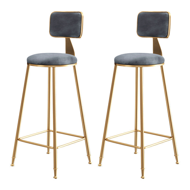 1/2/4 Piece Glam Matte Finish Pub Dining Set Sintered Stone Bar Table Set Grey 30"H Stools (Set of 2) Clearhalo 'Bar Furniture' 'furn' 'furn_home_bar_bar_sets' 'Furniture' 'Home Bars & Bar Sets' 'home_bar_bar_sets' 'Kitchen & Dining Furniture' 5320108