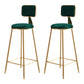 1/2/4 Piece Glam Matte Finish Pub Dining Set Sintered Stone Bar Table Set Green 30"H Stools (Set of 2) Clearhalo 'Bar Furniture' 'furn' 'furn_home_bar_bar_sets' 'Furniture' 'Home Bars & Bar Sets' 'home_bar_bar_sets' 'Kitchen & Dining Furniture' 5320110