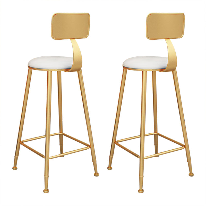 1/2/4 Piece Glam Matte Finish Pub Dining Set Sintered Stone Bar Table Set White 30"H Stools (Set of 2) Clearhalo 'Bar Furniture' 'furn' 'furn_home_bar_bar_sets' 'Furniture' 'Home Bars & Bar Sets' 'home_bar_bar_sets' 'Kitchen & Dining Furniture' 5320112