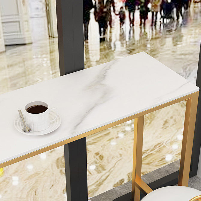 1/2/4 Piece Glam Matte Finish Pub Dining Set Sintered Stone Bar Table Set Clearhalo 'Bar Furniture' 'furn' 'furn_home_bar_bar_sets' 'Furniture' 'Home Bars & Bar Sets' 'home_bar_bar_sets' 'Kitchen & Dining Furniture' 5320113