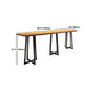 Industrial 1/9 Pieces Bar Table Set Rectangle Pine Wood Counter Table with High Stools Clearhalo 'Bar Furniture' 'furn' 'furn_home_bar_bar_sets' 'Furniture' 'Home Bars & Bar Sets' 'home_bar_bar_sets' 'Kitchen & Dining Furniture' 5320151