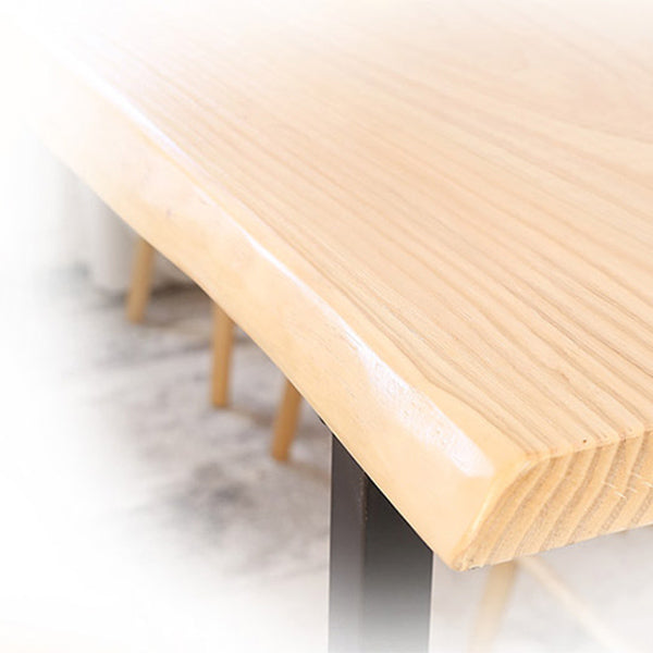 Recangle industriel Table de table en bois massif en bois massif 1/5/9