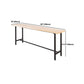 Recangle industriel Table de table en bois massif en bois massif 1/5/9