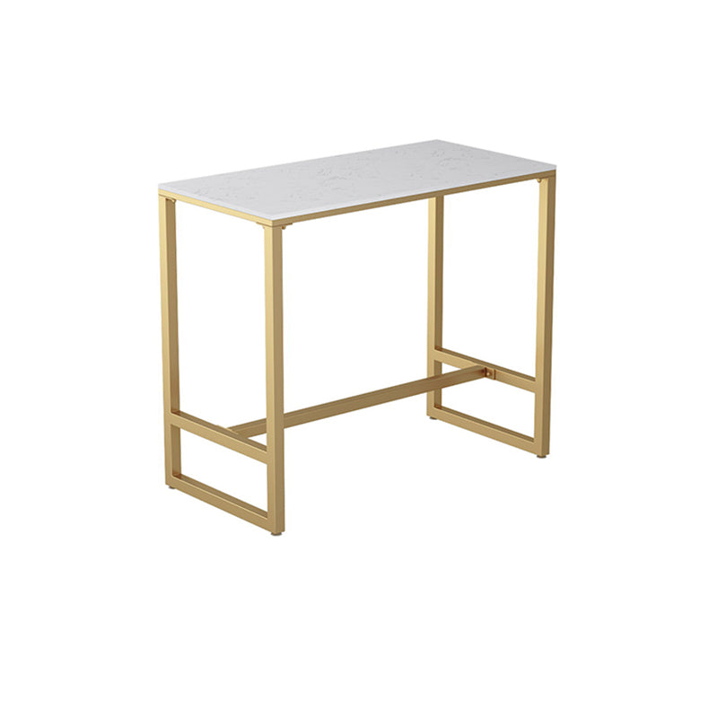 1/3/5 stuks glamour ijzeren staaf tafel set witte faux marmeren top bistro set met voetsteun