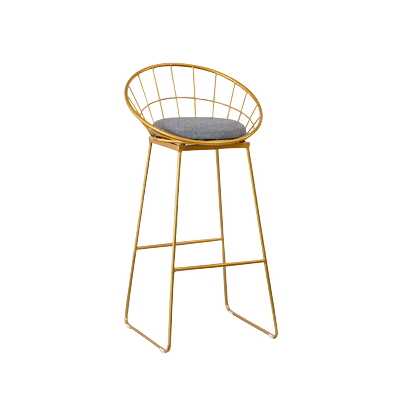 Glam 1/4/7 Pieces Bar Table Set Rectangle Stone Counter Table with High Stools Grey 30"H Stool (Single) Clearhalo 'Bar Furniture' 'furn' 'furn_home_bar_bar_sets' 'Furniture' 'Home Bars & Bar Sets' 'home_bar_bar_sets' 'Kitchen & Dining Furniture' 5320201