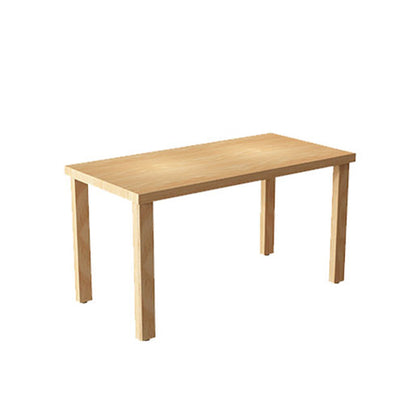 Set da tavolo da pranzo tradizionale Set da pranzo rettangolare in legno massello naturale da 1/2/5 pezzi