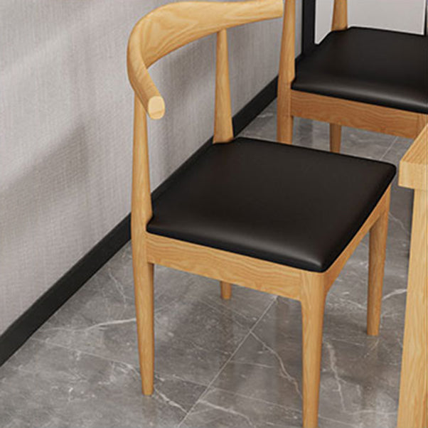 Set da tavolo da pranzo tradizionale Set da pranzo rettangolare in legno massello naturale da 1/2/5 pezzi