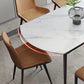 Contemporary Style Round Dining Table Set 1/4/6/7 Pieces Sintered Stone Dining Set Clearhalo 'Dining Room Sets' 'Dining Tables & Seating' 'dining_room_set' 'furn' 'furn_dining_room_set' 'Furniture' 'Kitchen & Dining Furniture' 5320305